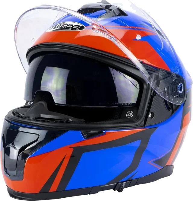 Nitro N540 DVS Podium Helmet Black Blue Safety Red, Black Blue Safety Red
