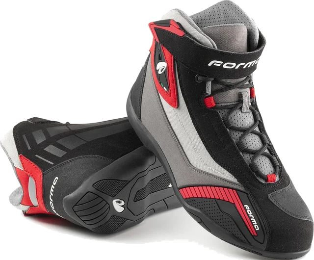 Forma Genesis Dry Motorcycle Shoes, black/grey/red