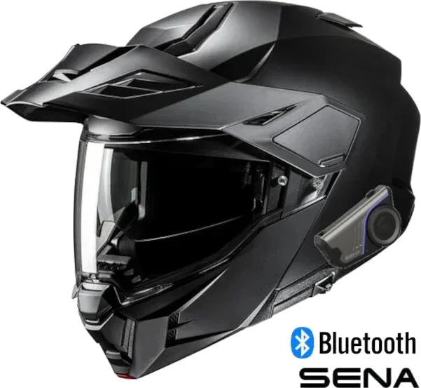 HJC i80 Sena 60S Bluetooth Modular Helmet Matte Black