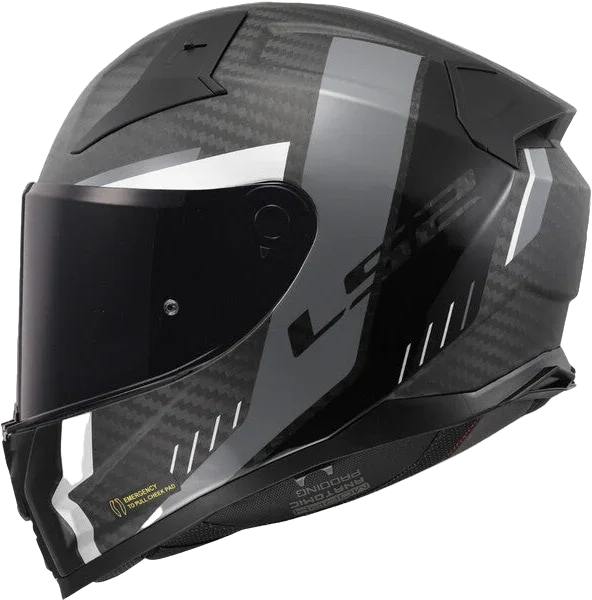 LS2 FF811 VECTOR II C GRID MATTBLACK GREY-06, savage white red grey