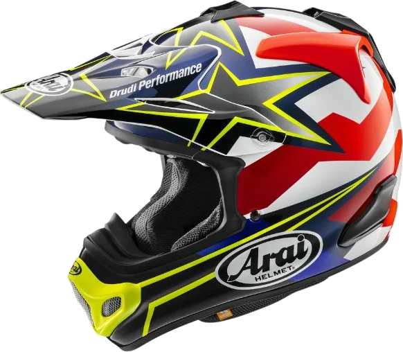 Arai VX-Pro4 Stars & Stripes Helmet, Fluorescent Yellow
