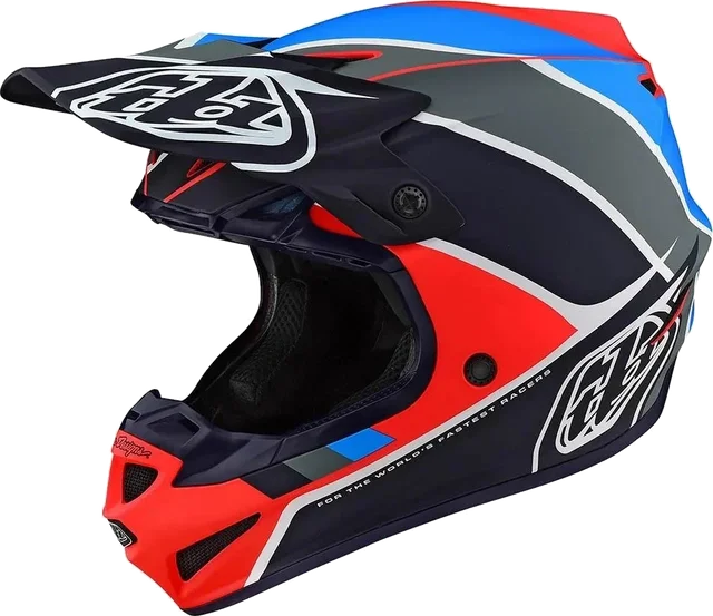 Troy Lee Designs TLD SE4 Polyacrylite Beta Orange Navy Youth, orange