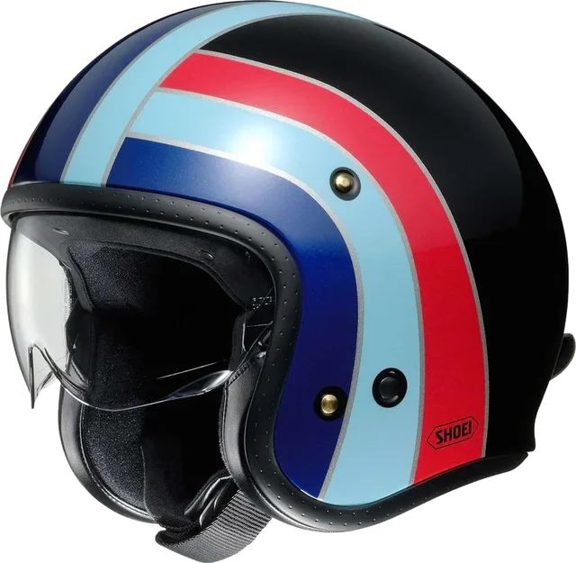 Shoei JO Nostalgia TC-10 Black / Blue / Red
