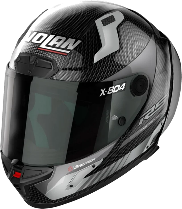 Nolan X-804 RS Ultra Carbon Hot Lap 011 Carbon Grey Full Face Helmet, Carbon Carbon Grey