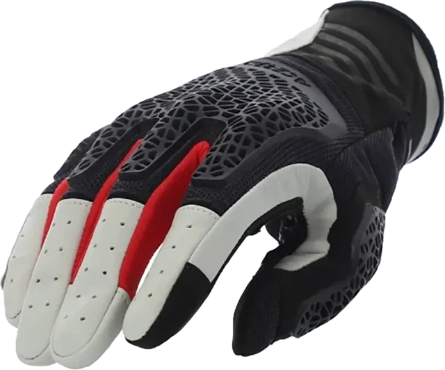 Acerbis Crossover Summer Gloves, Grey / Red