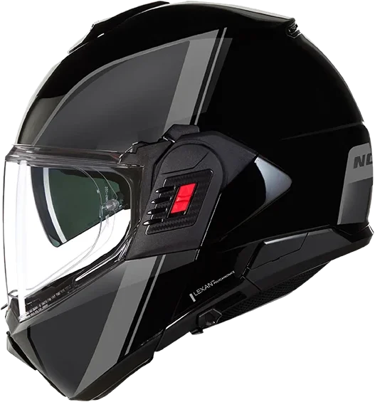 NOLAN N120-1 VERN SPECIALE 341 (Clear and Dark Tint Visor Included), black grey