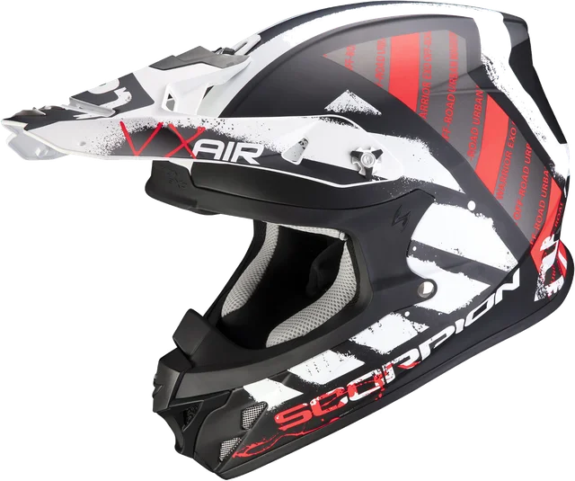 Scorpion VX-21 Air Urba Motocross Helmet, black matt/white