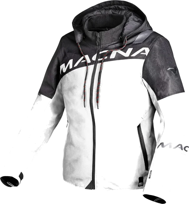 Macna Racoon waterproof Ladies Motorcycle Textile Jacket, light grey/black