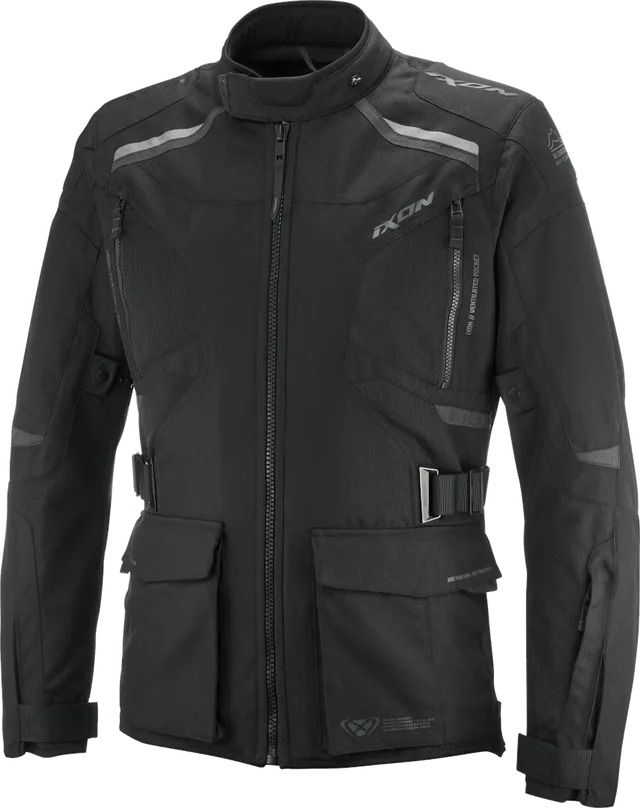Ixon Midgair WP waterproof Motorcycle Textile Jacket, black/anthracite/red