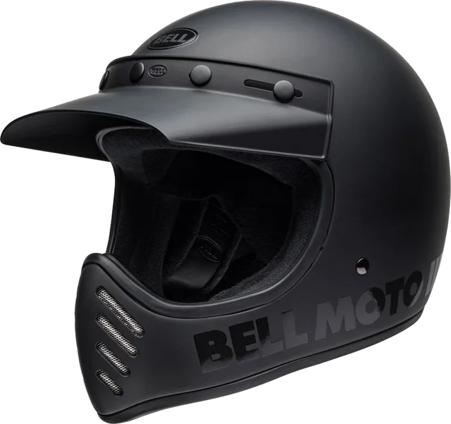 BELL Moto-3 Classic Matt Blackout, Matt / Gloss Black