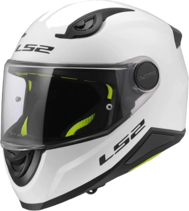LS2 FF Solid Youth Street Helmets, gloss white