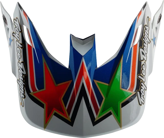Troy Lee Designs SE5 Visor Rays White / Blue, WHITE / BLUE