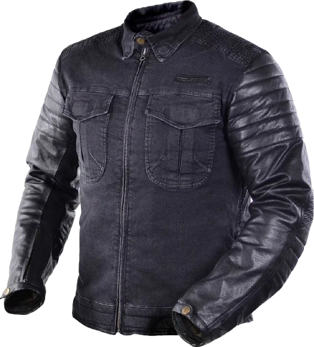 Trilobite 964 Acid Scrambler Denim Jacket Men Black, Black