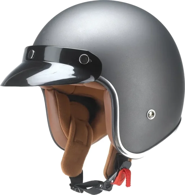 Redbike RB-756 Titanium Jet Helmet, Titanium