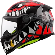 Ls2 Of812 Kid Punk Helmet Red