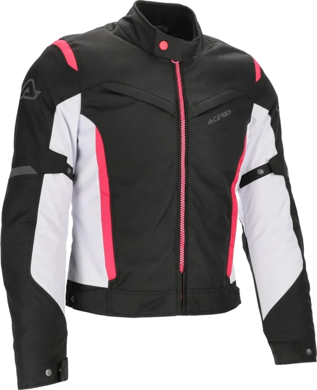 Acerbis X-MAT 2.0 Ladies Motorcycle Textile Jacket, black/hotpink