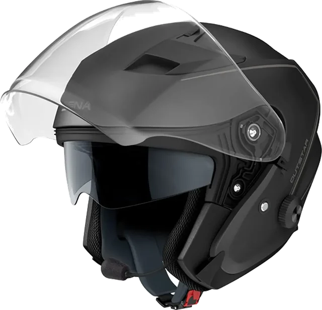Sena Outstar Open Face Helmet, Glossy White