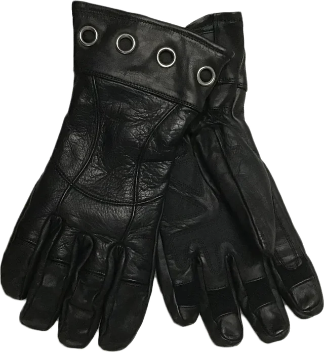 Biker's Shield Women's Deluxe Leather Glove, black