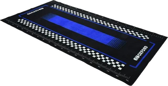 Oxford Workshop Mat Pitlane Yama Blue L 200 x 100cm