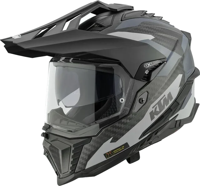LS2 KTM PowerWear LS2 Explorer Carbon Helmet Stealth DOT, Black/Grey