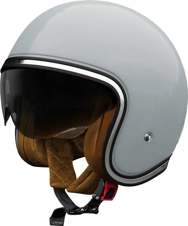 Stormer Aura Open Face Helmet, Solid Black / Pearly