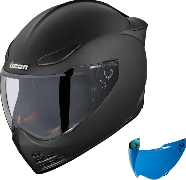 Icon Domain Helmet Cornelius Rubatone Blue Shield