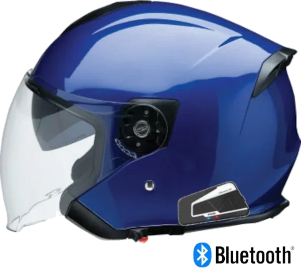Z1R Road Maxx 2.0 Open Face Bluetooth Helmet Blue