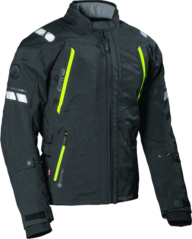 DANE Elling Black Yellow Waterproof Textile Jacket, black/yellow