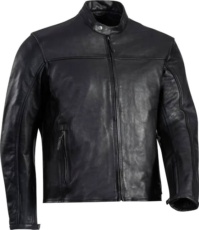 Ixon Crank-C Motorcycle Leather Jacket, black