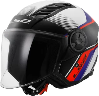 Ls2 Of616 Airflow 2 Rush Helmet White Blue Red