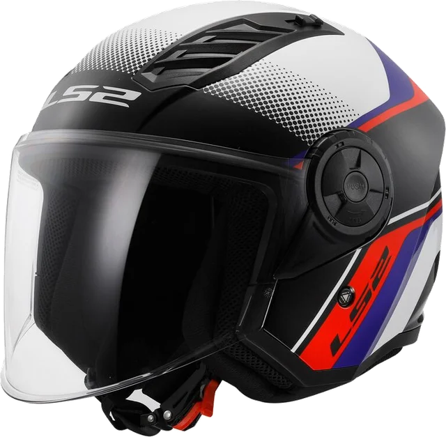 Ls2 Of616 Airflow 2 Rush Helmet White Blue Red, White / Blue / Red