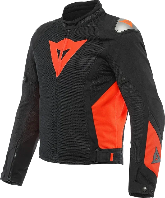 Dainese Energyca Air Jacket Black Red Fluo, Black/Hi-Viz Red