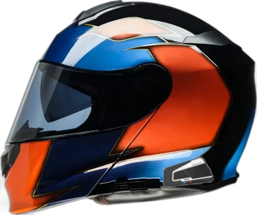 Z1R Solaris 2.0 Bluetooth Helmet Velocity Black/Blue/Orange