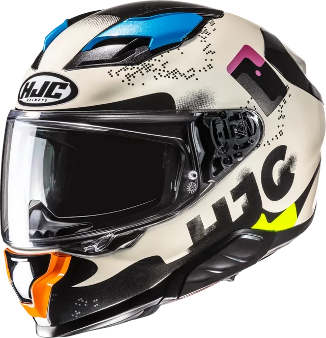HJC F71 FACO WH/BL/RD