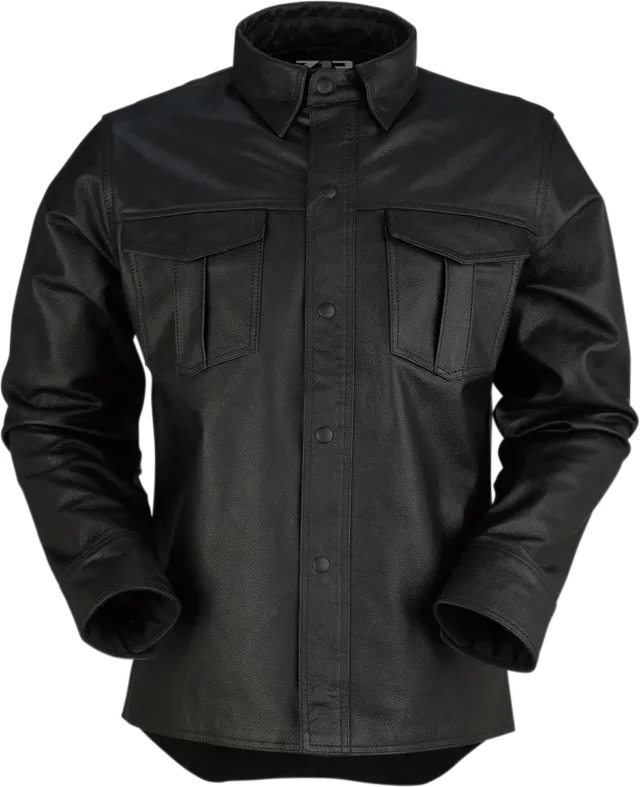 Z1r SHIRT LTHR MOTZ BK