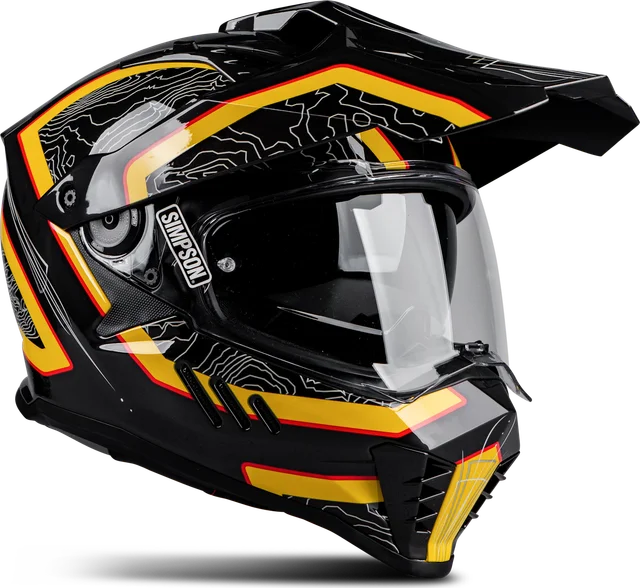 Simpson Xcursion Summit Adventure Helmet, Black