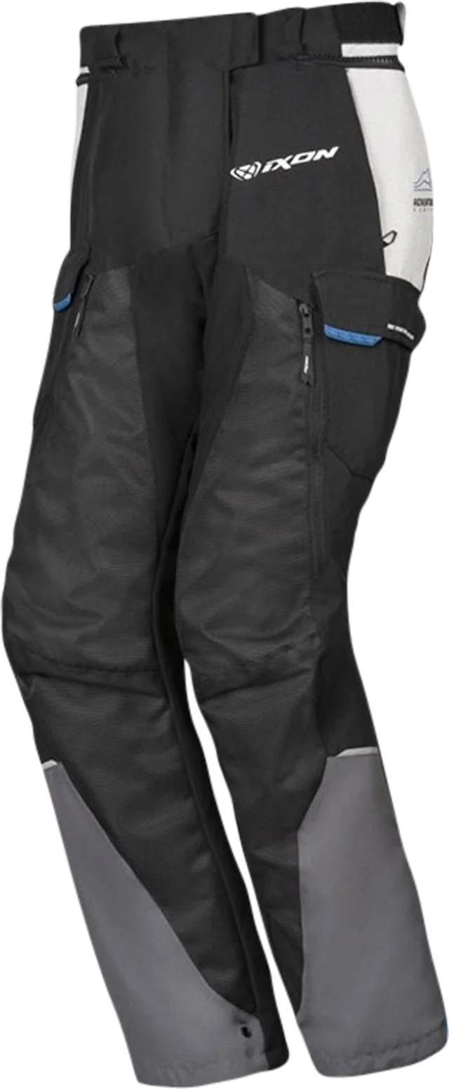 Ixon Balder Women's Motorcycle Trousers, Black/Grey/Blue