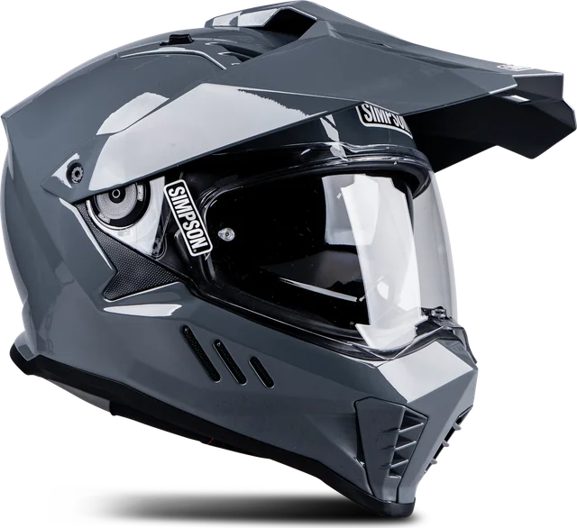 Simpson Xcursion Solid Armor Adventure Helmet, Grey