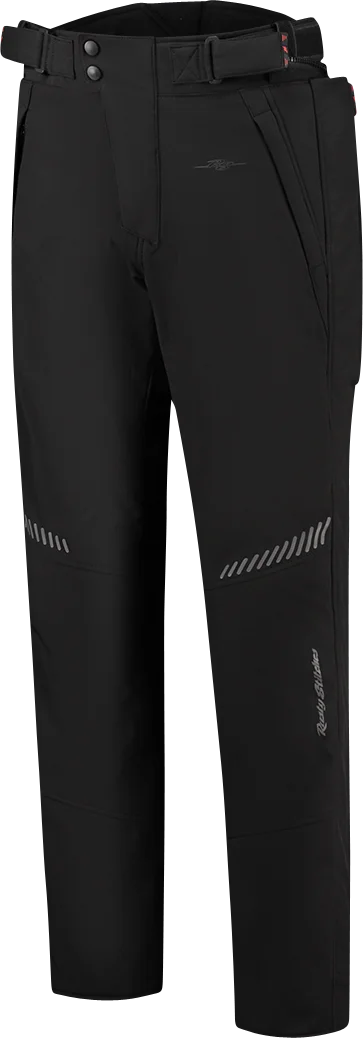Rusty Stitches Softshell Overpants MC Trousers, Black