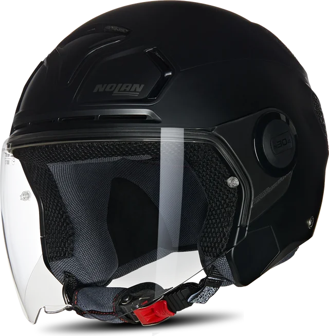 Nolan N30-4 Open Face Helmet, Matt Black