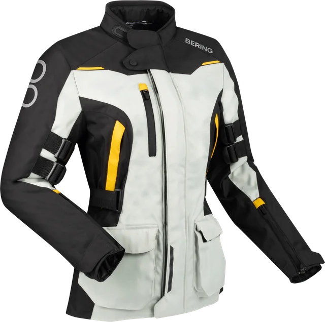 Bering Zephyr MC Jacket Women, Black/Grey/Yellow