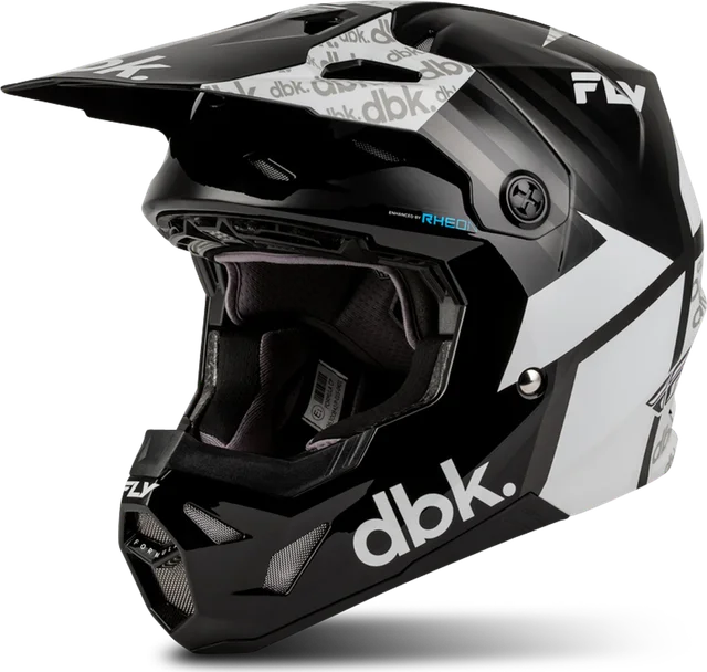 FLY Racing Formula CP DBK V27 MX Helmet, Black/White/Grey