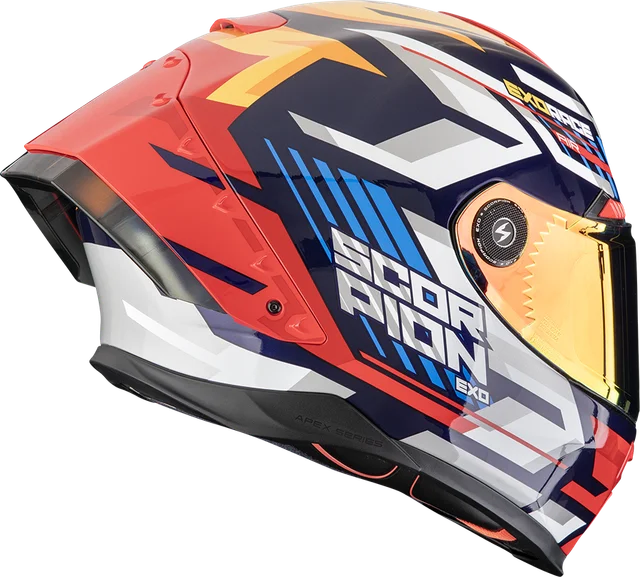 Scorpion EXO-RACE AIR KOBRA, blue yellow red