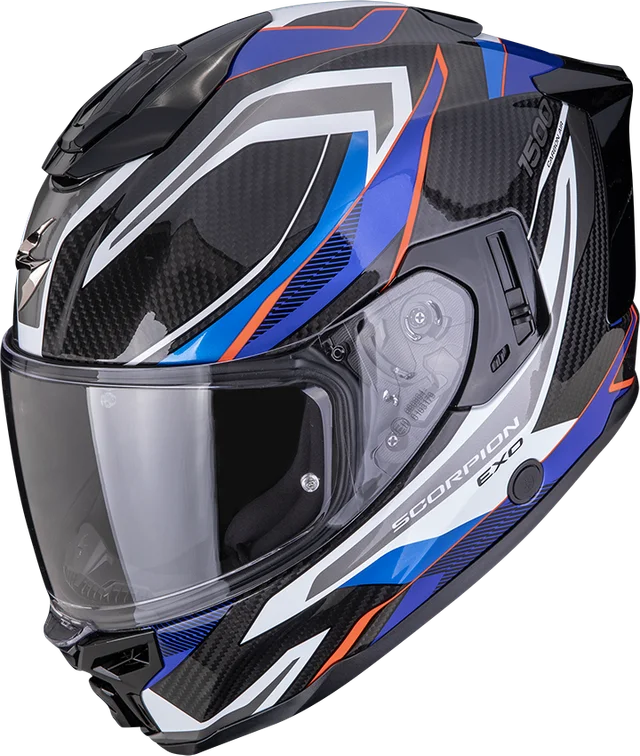 Scorpion EXO 1500 Air Carbon, white black blue