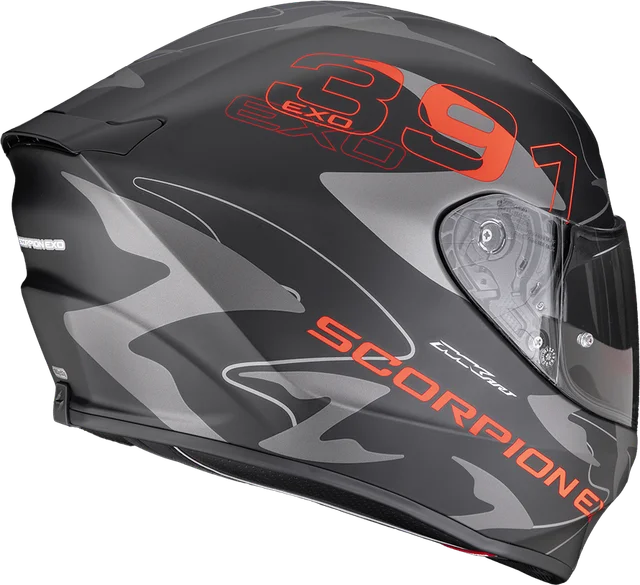 Scorpion EXO-391 SOLID, matt black silver red