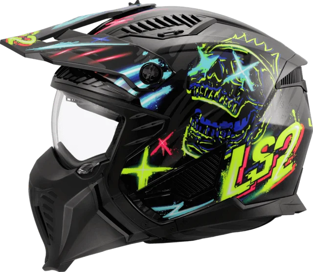 LS2 Drifter Rayz Black Blue-06, Black