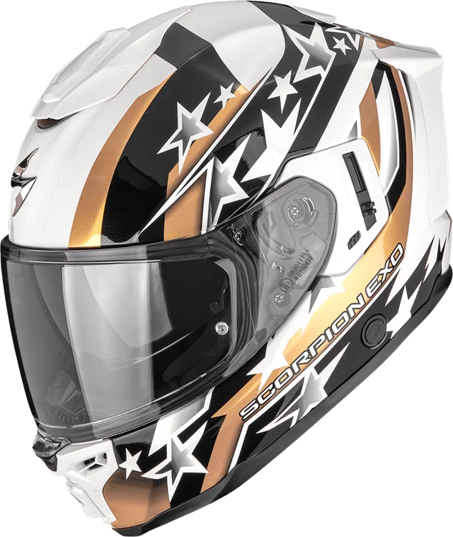 Scorpion EXO-1500 AIR ETOILE White-Black-Gold, White-Black-Gold