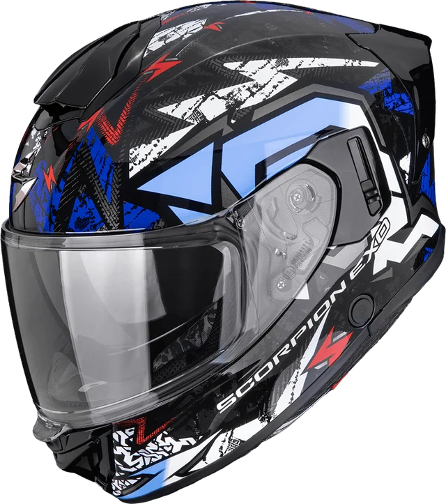 Scorpion EXO-530 AIR METEOR Black-Blue, Noir/Rose