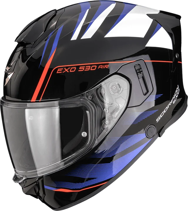 Scorpion EXO-530 AIR TIGRIS Black-Blue-White, Noir/Argent