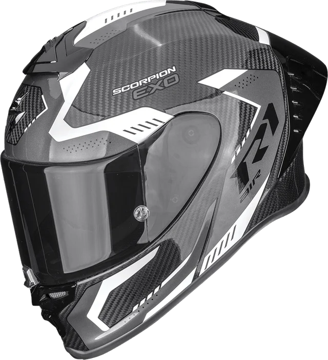 Scorpion EXO-R1 Evo 2 Carbon AIR PROPEL Black-White, Black / Red